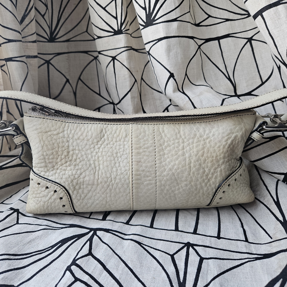Coach Y2K Hamilton Cream Pebbled Leather Handbag 5052